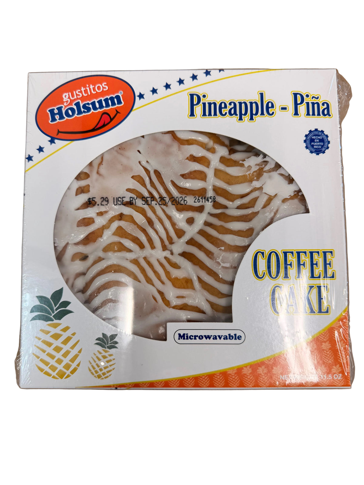 Pineapple - piña coffee cake