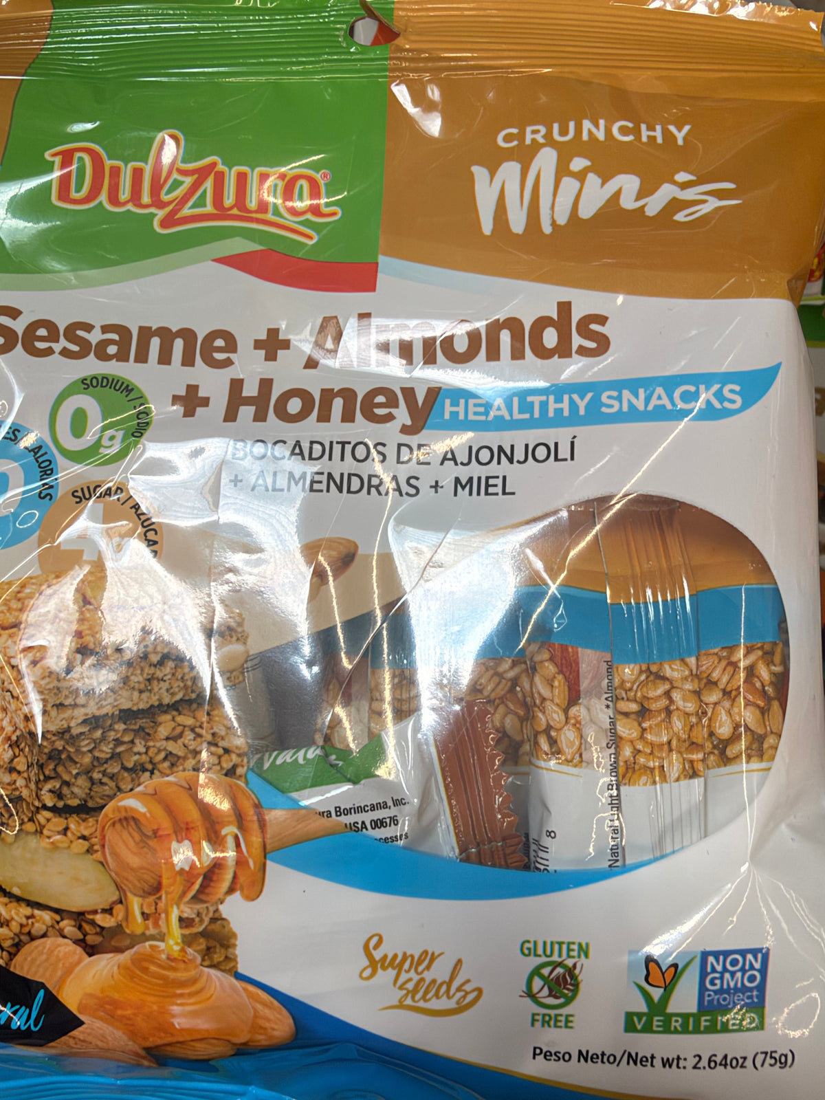 Mini Bocaditos de ajonjolí, almendra y miel